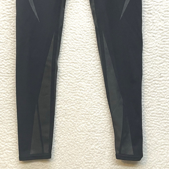 Alo Leggings Womens XS Black Airbrush Facet Workout Gym Running Mid Rise Yoga - Picture 5 of 13